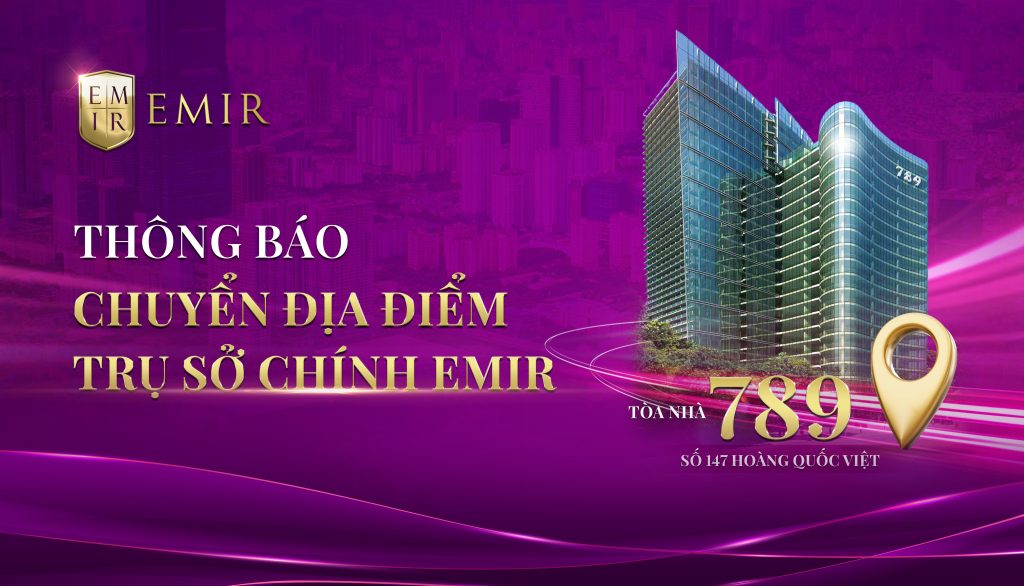 Thông báo chuyển địa điểm trụ sở chính EMIR