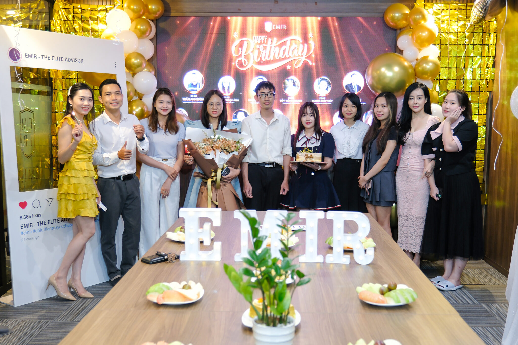 Bữa tiệc chúc mừng sinh nhật các thành viên có ngày sinh trong tháng 8 của EMIR.
